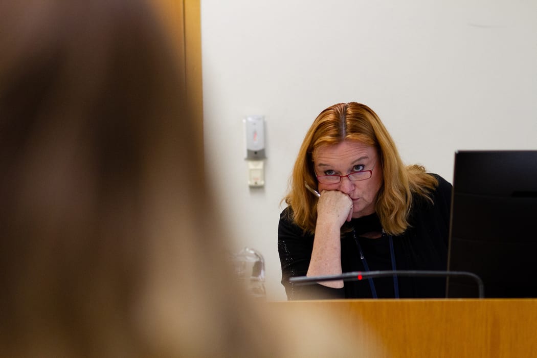 Adjudicator Bernardine Hannan hears an application at a tenancy hearing