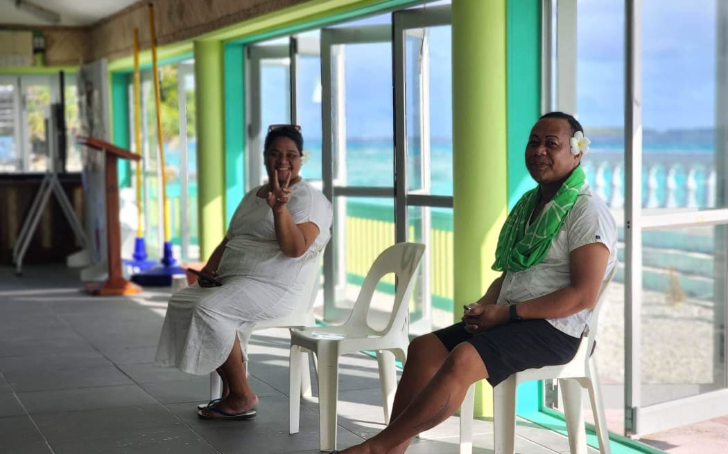Nukunonu voters are happy to be out and about on election day in Tokelau.