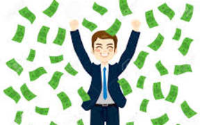 raining money
