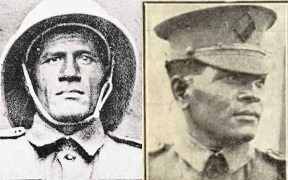 Brothers Corporal Hipa (l) and Sergeant Pulu, joined Niue's contingent of WW1 soldiers