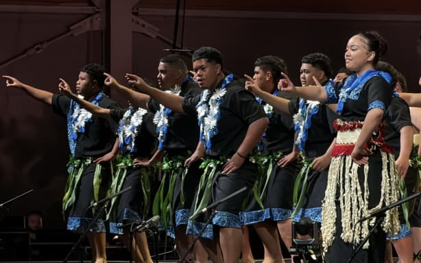 Students performing at HuttFest 2026.