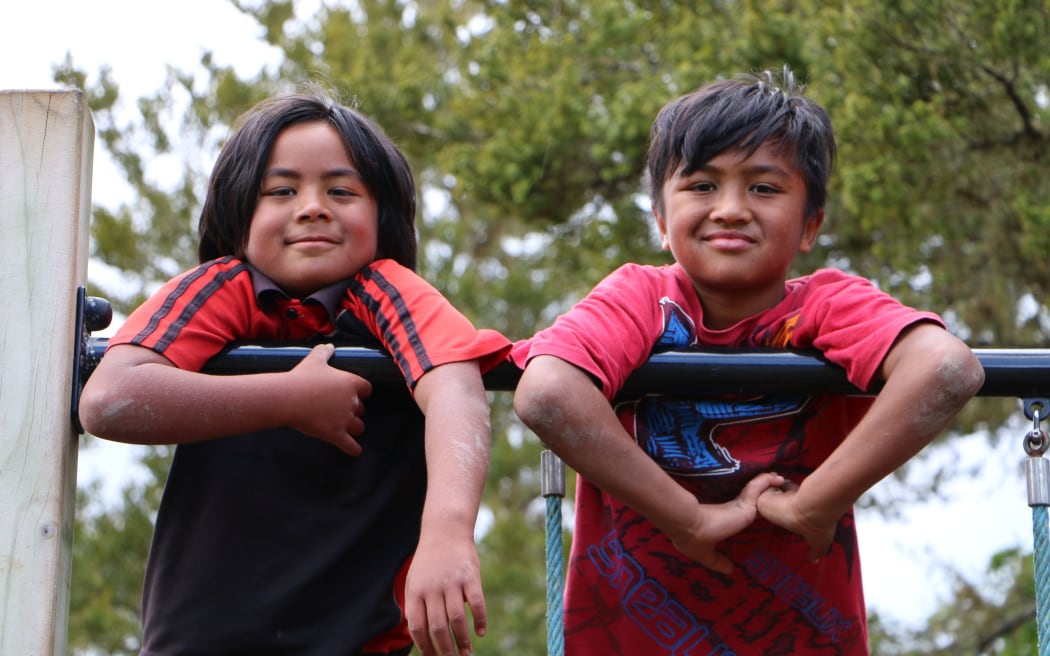 Students at Kura o Waikare near Kawakawa.