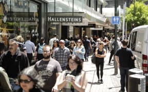 Christmas shopping in Wellington.