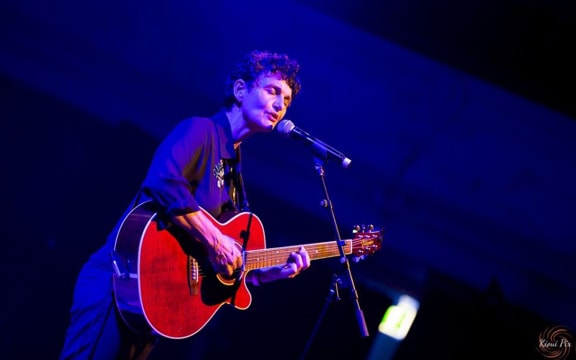Charlotte Yates on stage.
