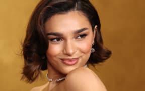 US actress Paulina Chavez attends the 32nd Annual Actor Awards at the Shrine Auditorium in Los Angeles on March 1, 2026. (Photo by Patrick T. Fallon / AFP)