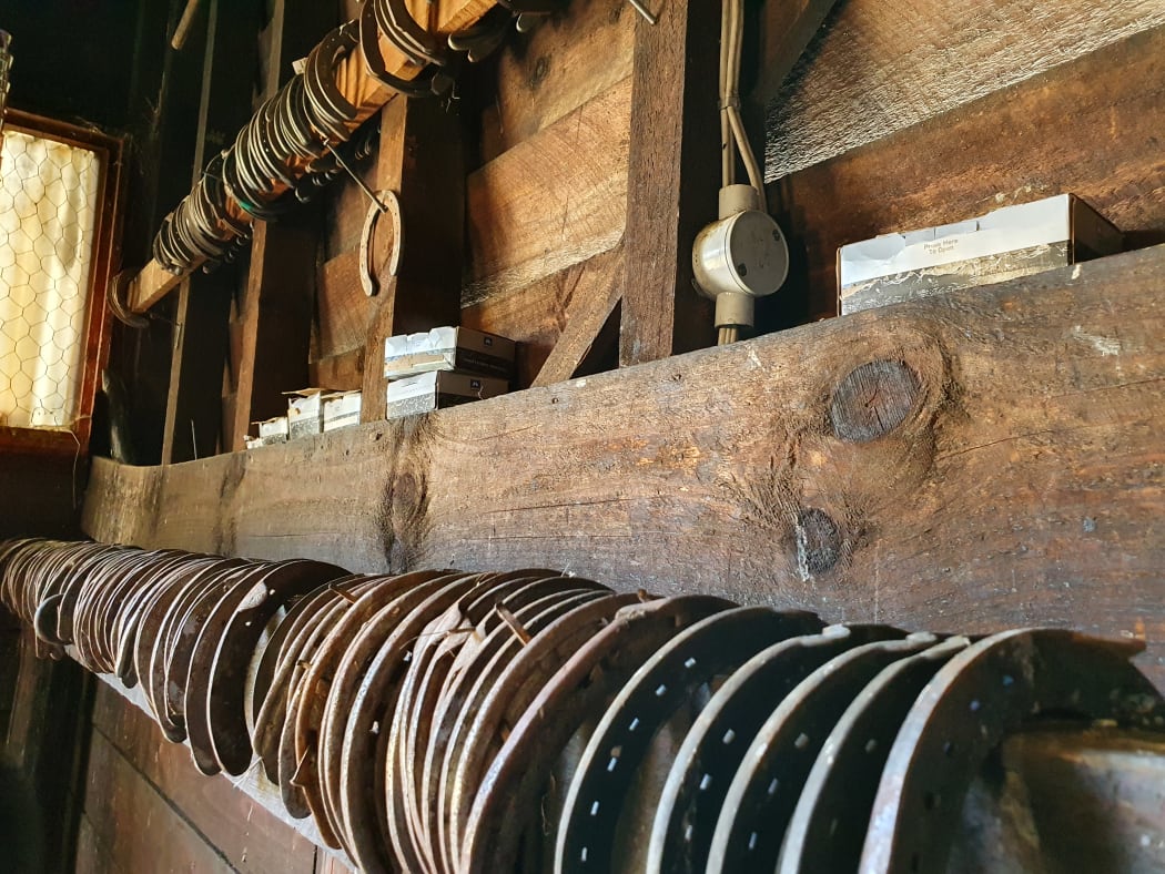 Horseshoes in a Molesworth Station smithy