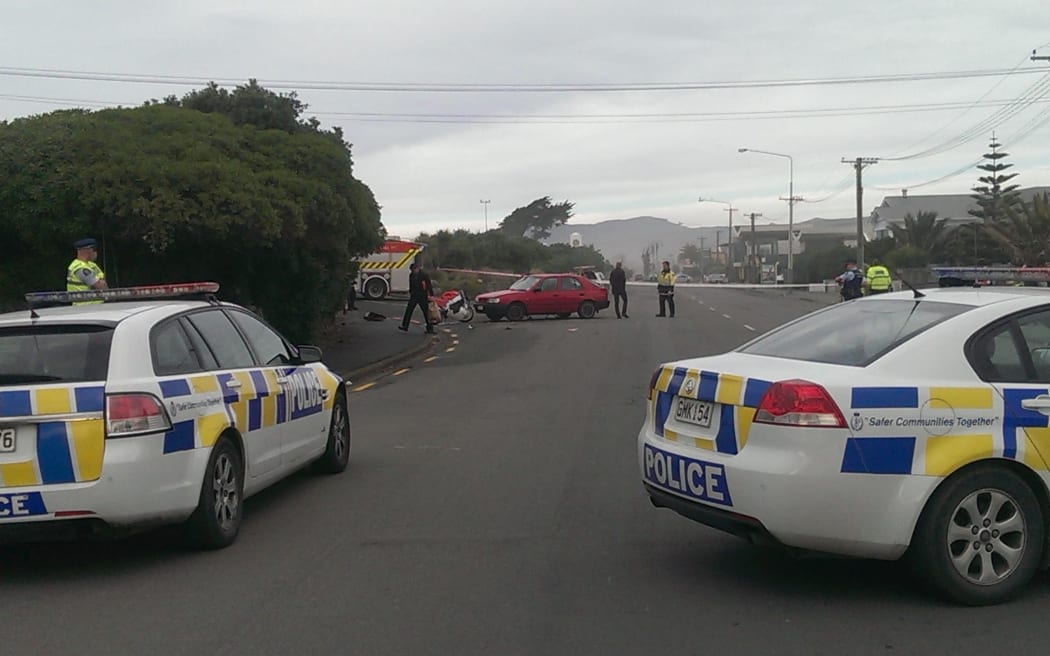 The crash happened on Marine Parade.