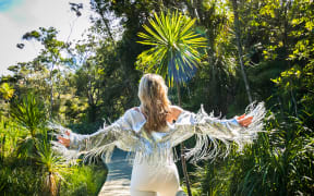 MC Tali at Splore shot by Serena Stevenson