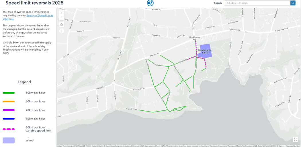 On 1 July, speeds will go up from 30km/h to 50km/h on more than 1500 Auckland roads - many of them in the surrounding areas of schools.