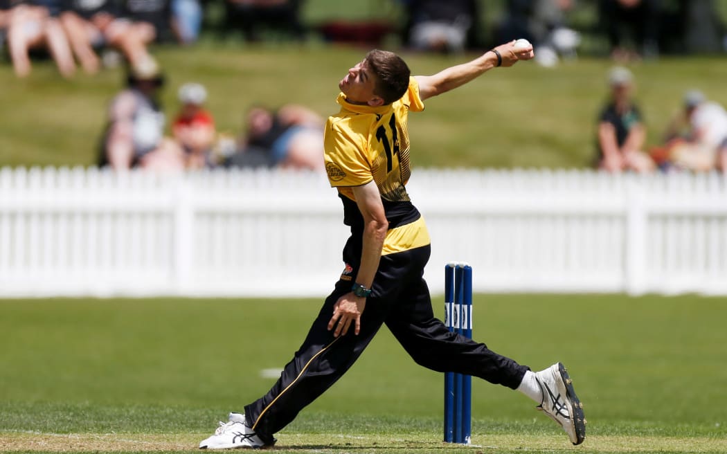 Wellington bowler Ben Sears.