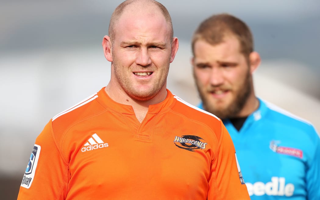 All Blacks brothers Ben, front, and Owen Franks.