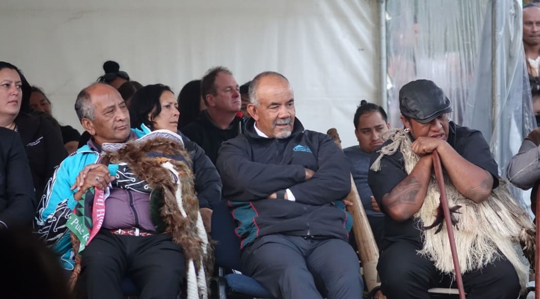 Hundreds attend the dawn service, including Maori Development Minister Te Ururoa Flavell and other Maori MPs.