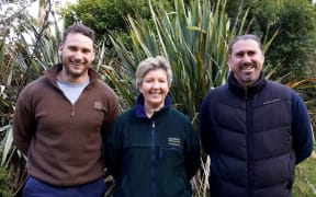 Mananui Ramsden, Leeston farmer Carey Barnett and North Canterbury based Ecan ranger Makarini Rupene