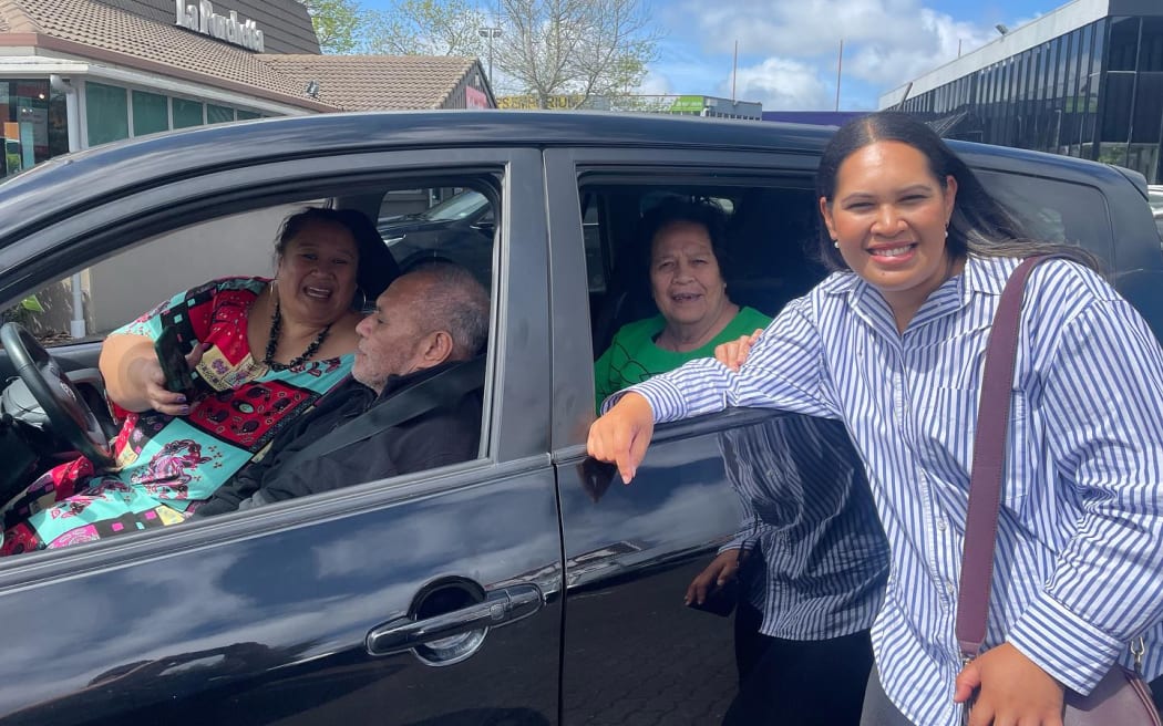 Despite the close race Angee Nicholas (Right) says she has been getting positive responses from people in her community. "This beautiful family stopped me today to say congratulations. THANK YOU. A selfie to recall this moment. It is going to be close but I hope to bring it home now..." she posted. 15 October 2023