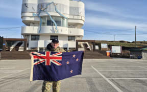 Captain Steven Carruthers in the North / South Korea Demilitarised Zone.