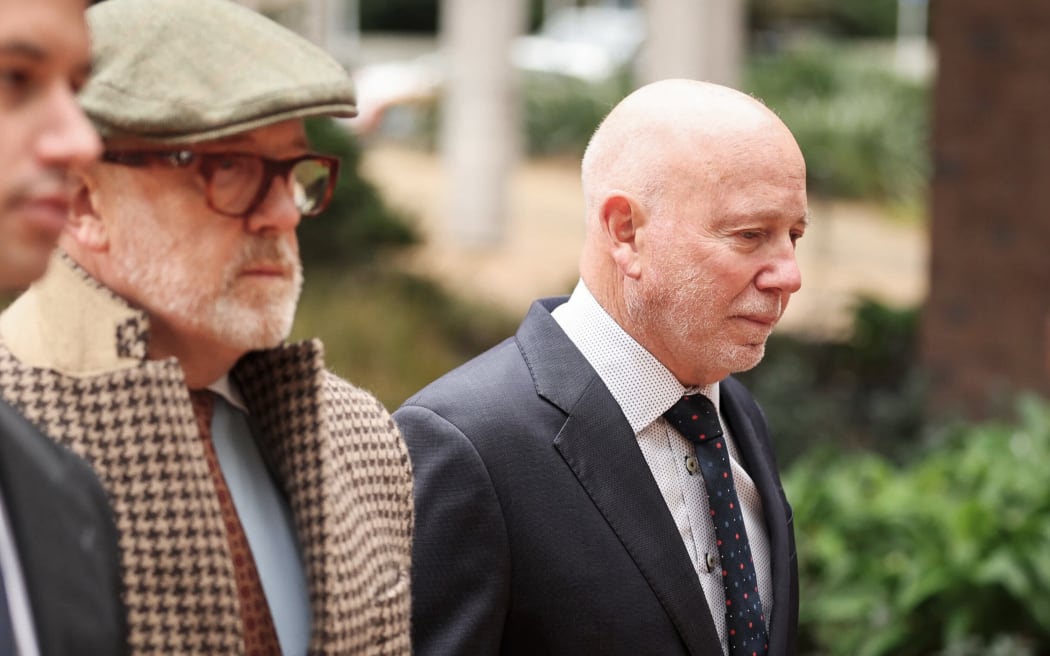 Philip Polkinghorne arrives at the Auckland High Court for the first day of his trial for the murder of his wife Pauline Hanna
New Zealand Herald photograph by Michael Craig 29 July 2024