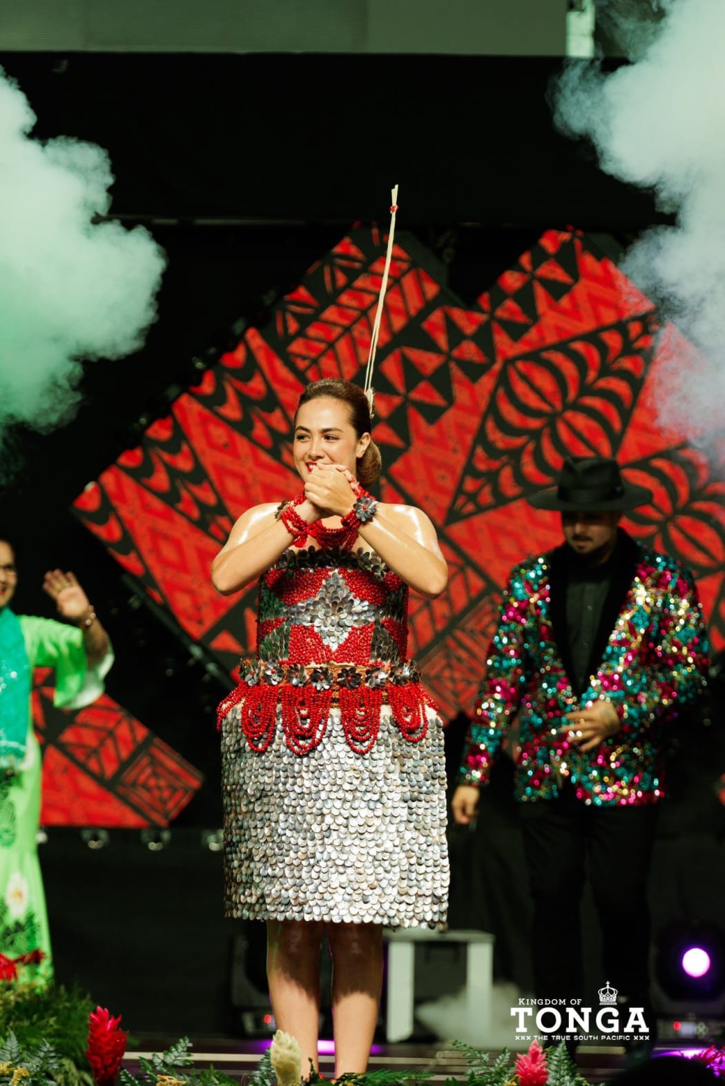 Miss Heilala 2024-2025 Racheal Angelica o Manakakapu Guttenbeil performs her final tau'olunga as the title holder.