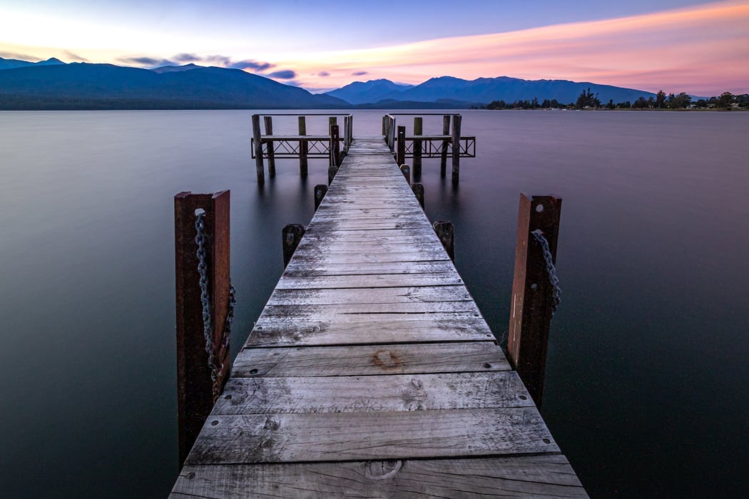 Te Anau’s iconic wharf.