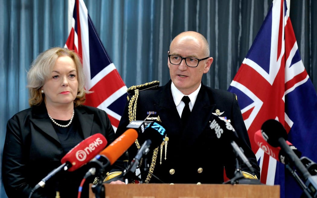 Judith Collins and Chief of Navy, Rear Admiral Garin Golding