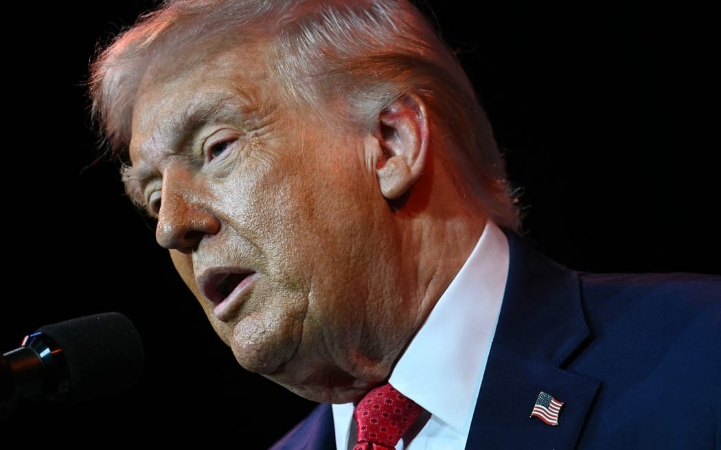 US President Donald Trump speaks during the House Republican Party (GOP) member retreat at the Kennedy Center in Washington, DC, on January 6, 2026. (Photo by Mandel NGAN / AFP)