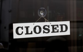 Closed Sign on a door
