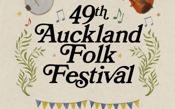 49th Auckland Folk Festival Artwork credit: David Jones