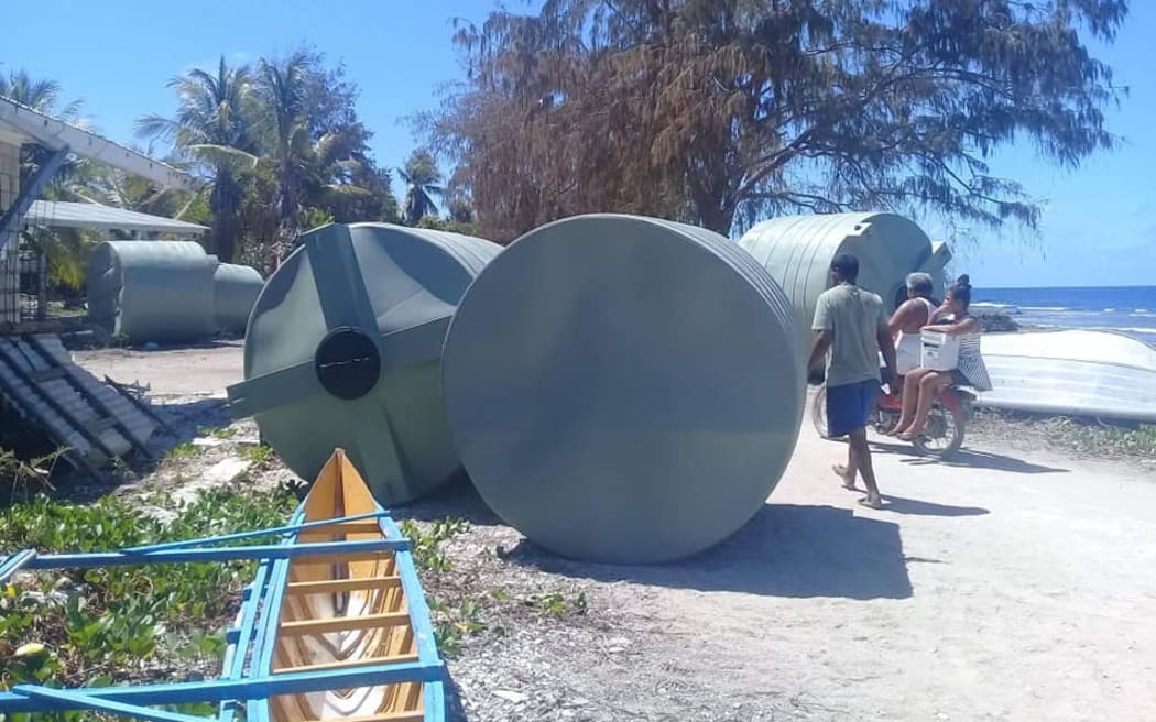 Water tanks shipped to Banaba