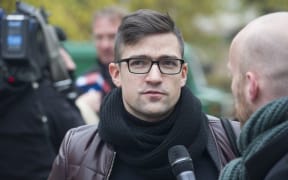 Martin Sellner, leader of the right-wing populist Identitarian movement of Austria.
