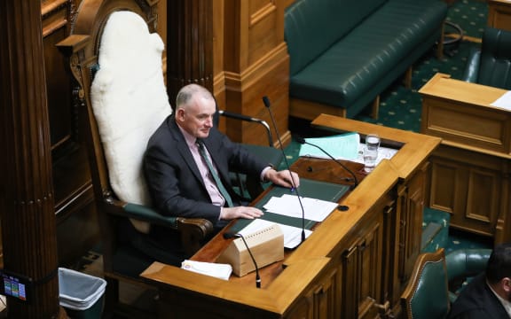 Speaker Trevor Mallard listens to Question Time in the House