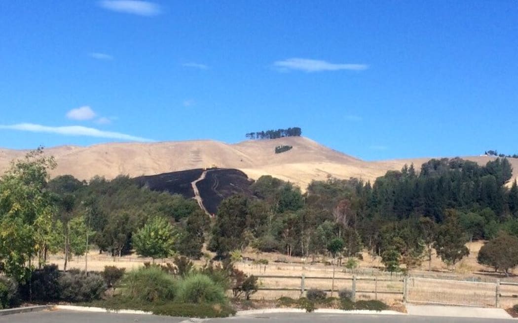 The hills have been scarred by the recent blazes.