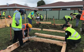 MIT students building Awhinatia Garden
