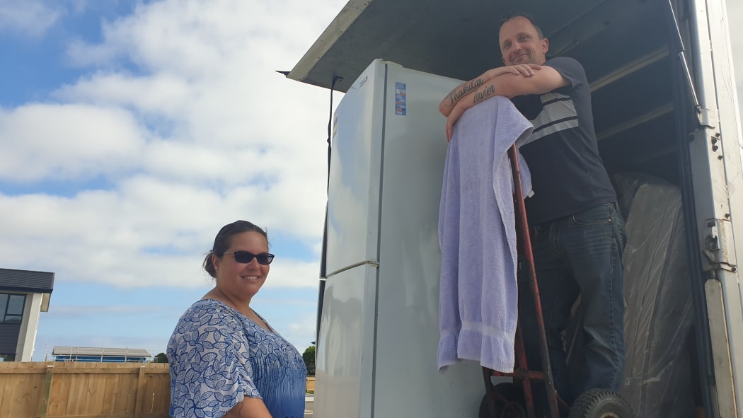 Ronel and Jayden Langley move into their new KiwiBuild home in Marfell, New Plymouth