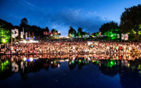 Womad Audience at the Bowl Stage