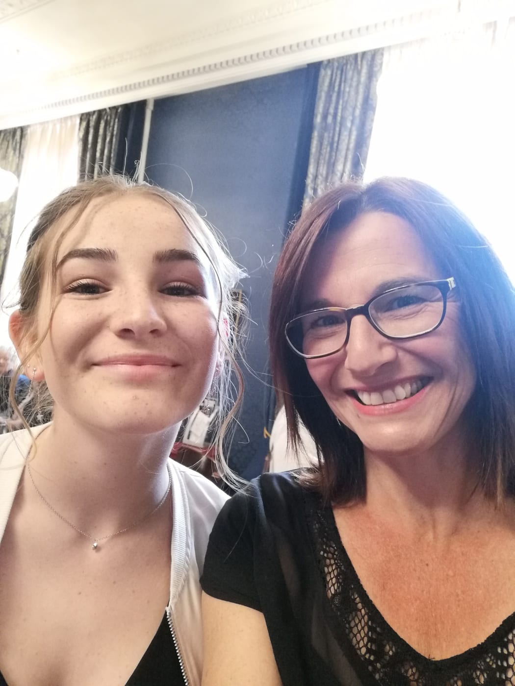 Nadia Leech and and her mother Kylie.