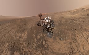 This self-portrait of NASA's Curiosity Mars rover obtained February 4, 2018 shows the vehicle on Vera Rubin Ridge