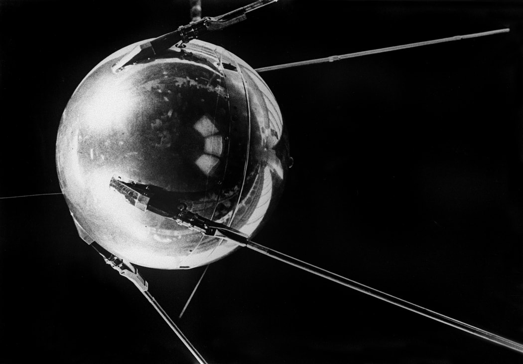 S picture of the world's first artificial satellite Sputnik I, launched by the Soviet Union from the Baikonur cosmodrome in Kazakhstan, 04 October 1957.