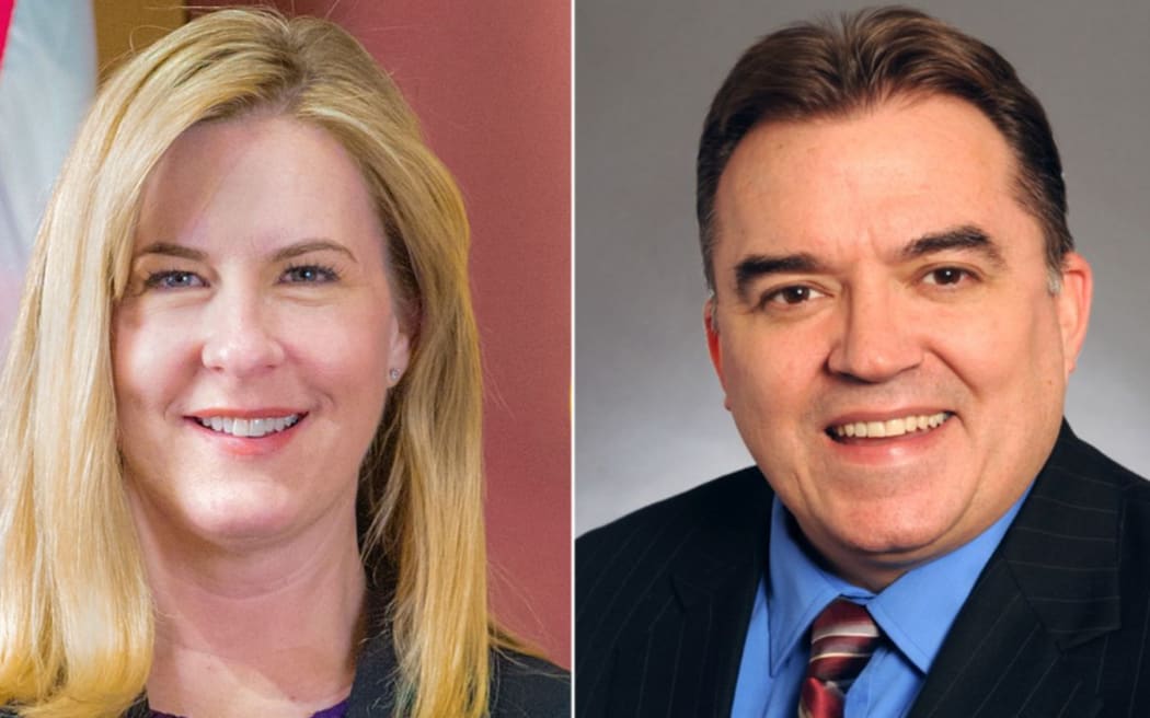 Rep. Melissa Hortman and Sen. John Hoffman.