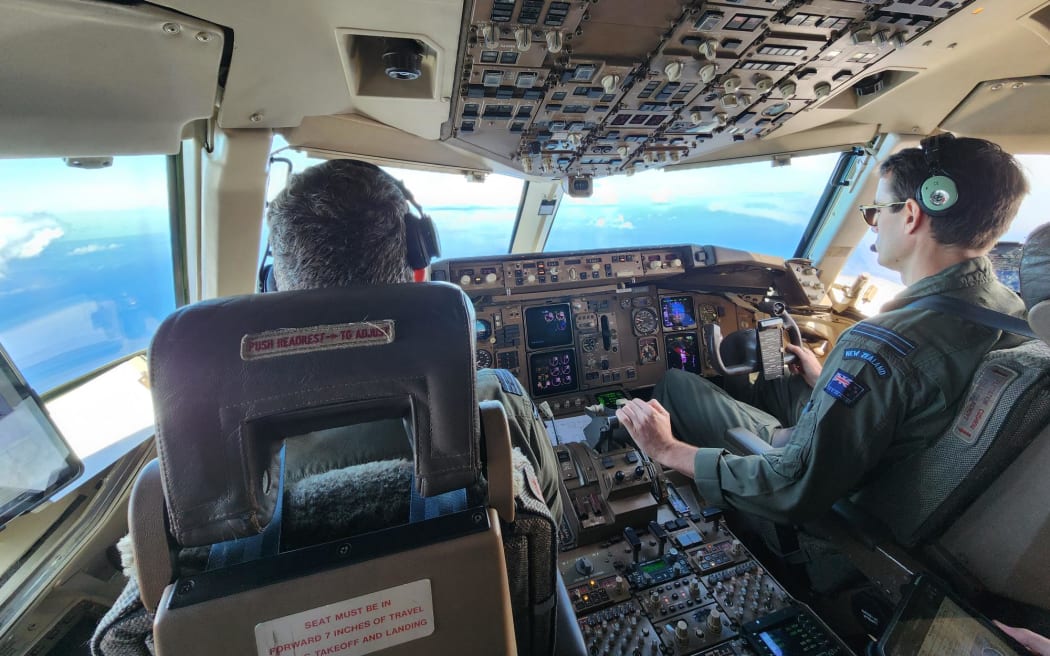 New Zealand Defence Force’s Boeing 757 landing in Palau, Foreign Minister Winston Peters last stop in the North Pacific tour and country number 14 of Pacific Island Forum nations his visited.