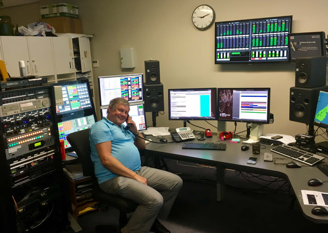 MCR or Master Control Room, with engineer John Roberts