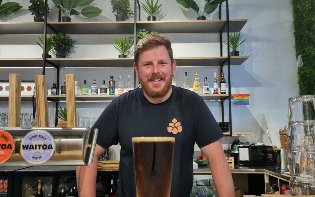Waitoa Beer brewer and co-owner Tom Baker.