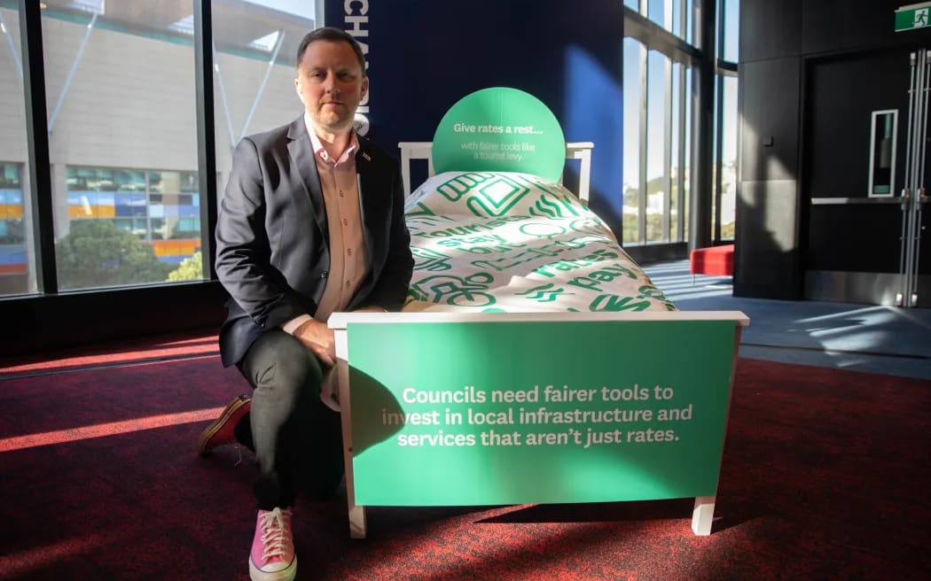 LGNZ president Sam Broughton said councils already "very seriously" manage their spending. Photo: RNZ/Reece Baker. [via LDR single use only]