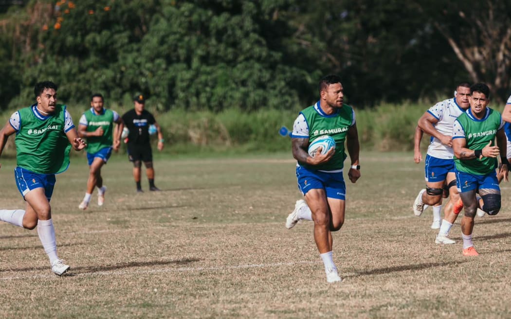 Manu Samoa team training in Apia for the Pacific Nations Cup. Photos: Manu Samoa