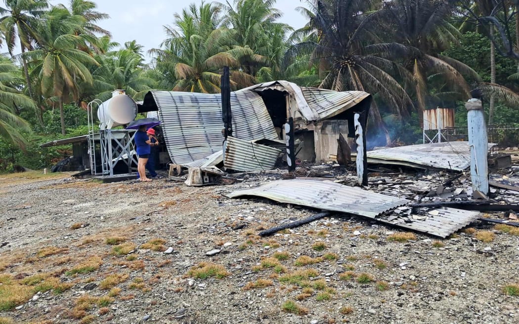 The Tauhunu Power Station in Manihiki was destroyed in a fire on Tuesday morning.