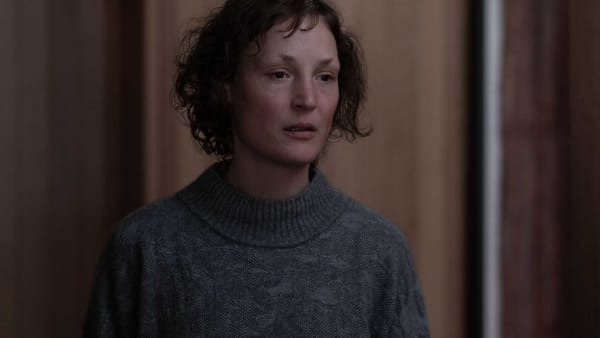 A shot from the film Went Up the Hill of actress Vicky Krieps.