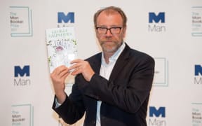 US author George Saunders at the Royal Festival Hall in London.