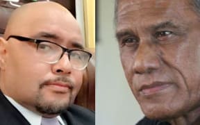 Noble MP Lord Fusitu'a and PM 'Akilisi Pohiva