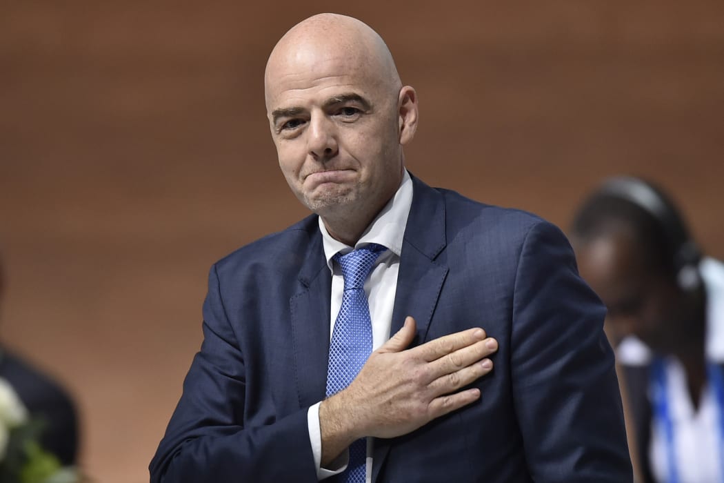 New FIFA president Gianni Infantino reacts after winning the presidential election during the extraordinary FIFA Congress in Zurich on 26 February 2016.