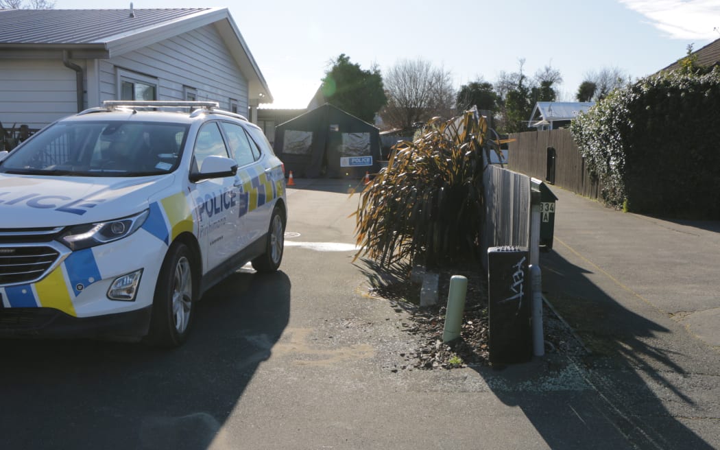 Scene at Clyde Rd in Bryndwr after police double shooting  - cordon lifted on 15 August