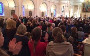 Applause for the NZ Youth Choir, following their Wellington Farewell Concert on 29 May 2016.