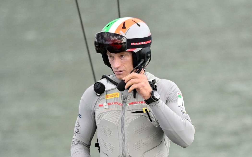 Luna Rossa helmsman Jimmy Spithill.